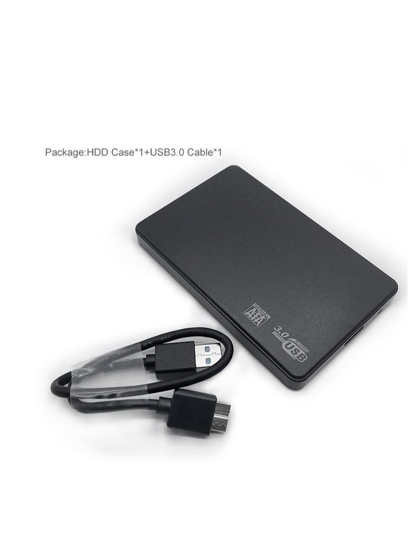 Enclosure Portable Mobile Hard Drive Cases for SSD External Storage With USB3.0/2.0 Cable ABS