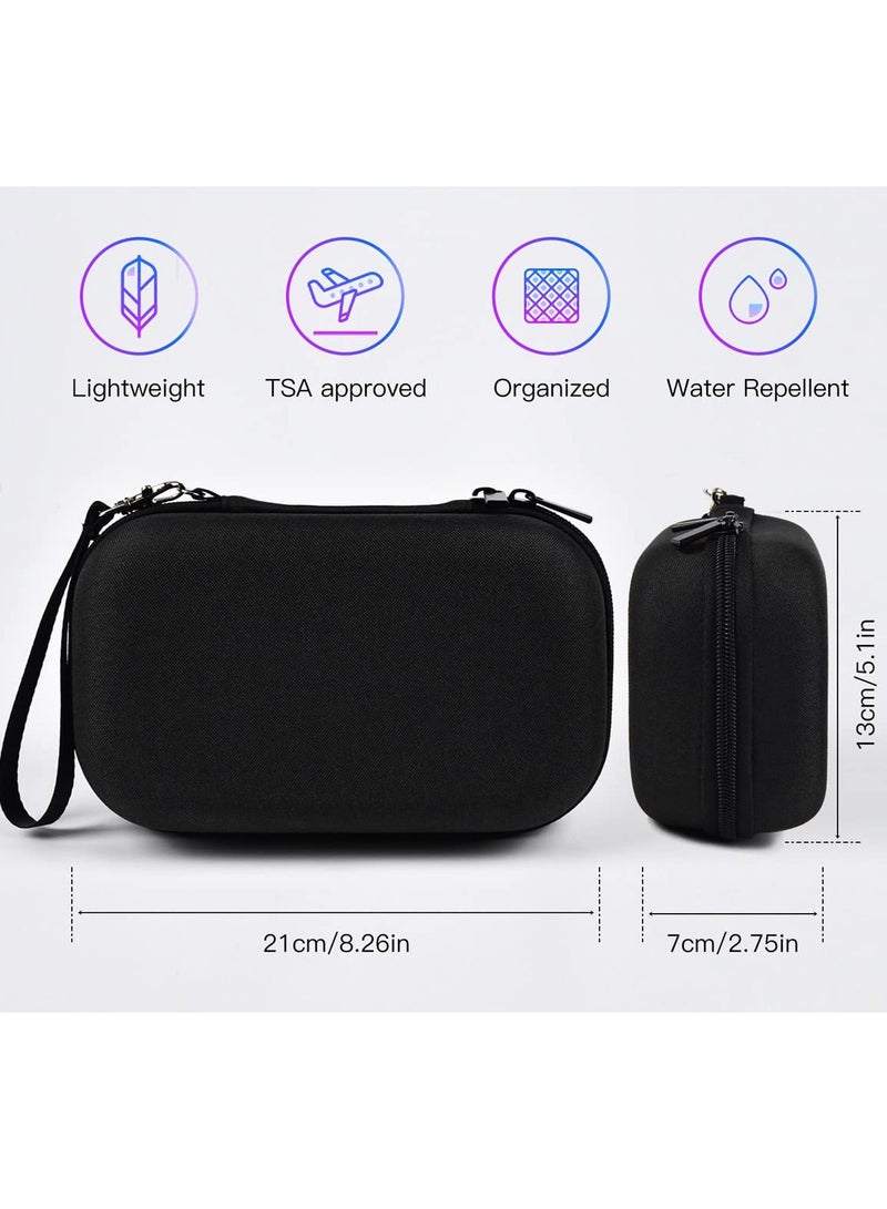 Universal Electronics Accessories Organizer, 2pack Portable Soft Carrying Storage Case Bag for Charger Usb Cables Memory Cards Earphone Flash Hard