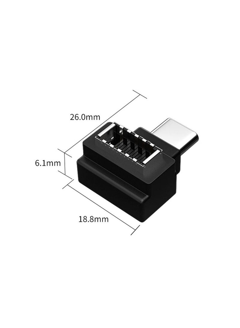 SYOSI 2Pcs USB 3.1 Type-E to Type-C Extension Adapter, Male Port Female & (10 Gbit/s)