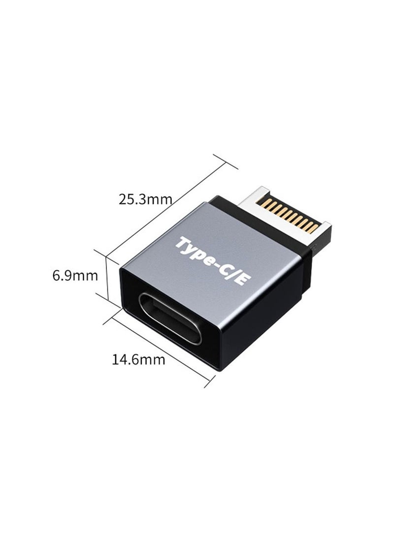 SYOSI 2Pcs USB 3.1 Type-E to Type-C Extension Adapter, Male Port Female & (10 Gbit/s)