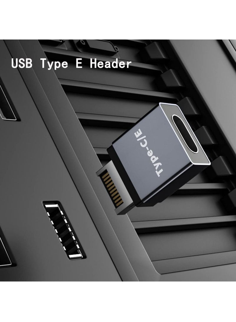 SYOSI 2Pcs USB 3.1 Type-E to Type-C Extension Adapter, Male Port Female & (10 Gbit/s)