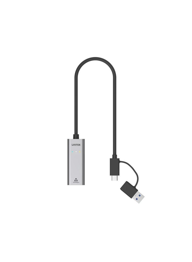 USB-C AND USB-3.1 to Gigabit Ethernet Adapter