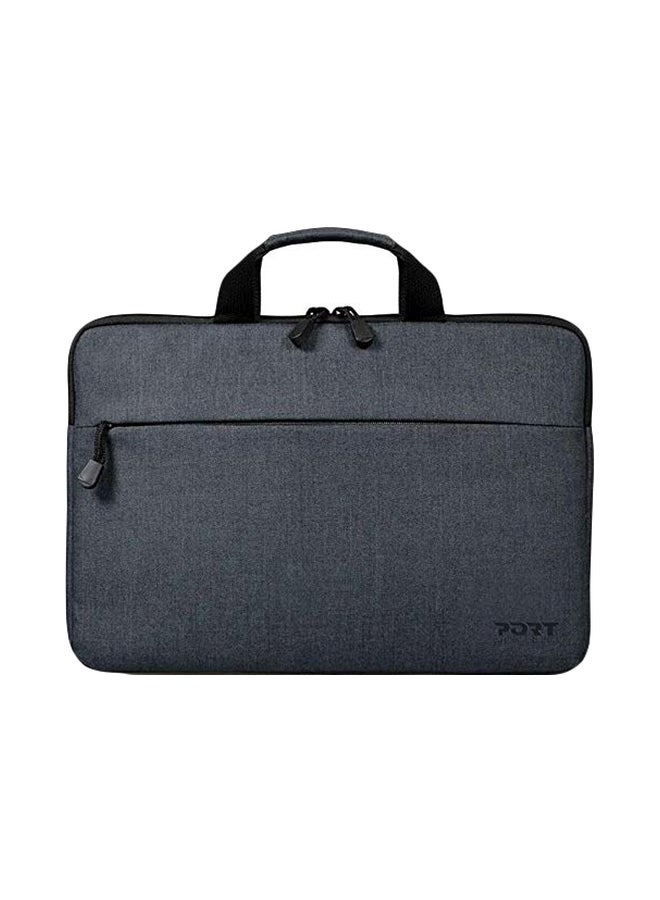 Belize Top Loading Laptop Bag Grey/Black