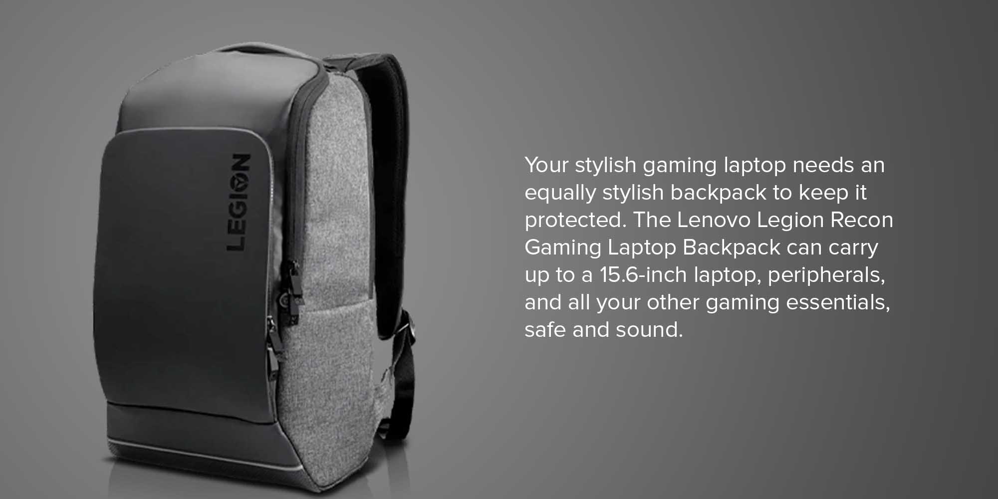 Legion Recon Gaming Laptop Backpack 0.08 Liters Grey/Black