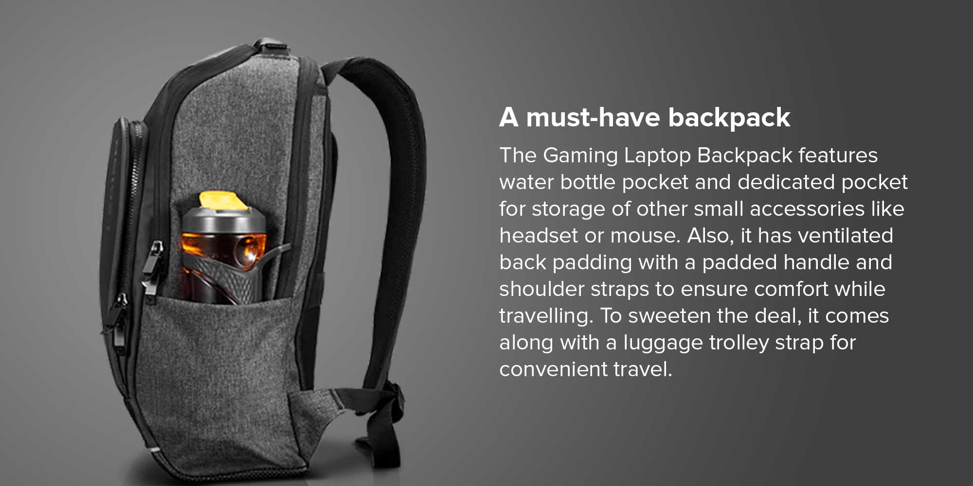 Legion Recon Gaming Laptop Backpack 0.08 Liters Grey/Black