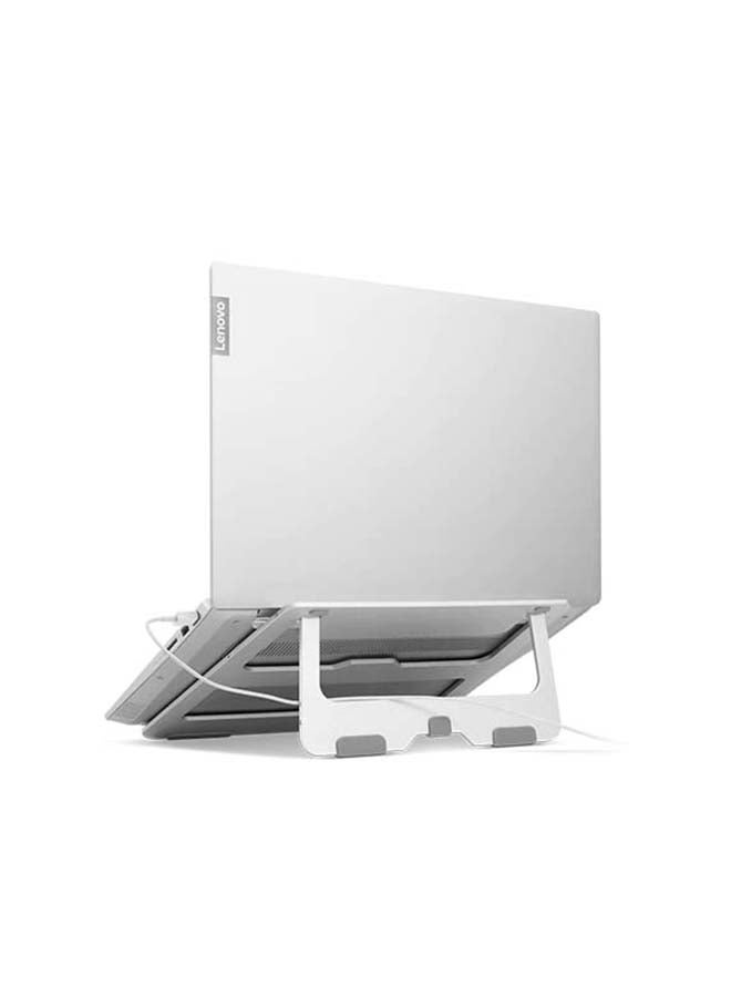 Portable Aluminum Laptop Stand White