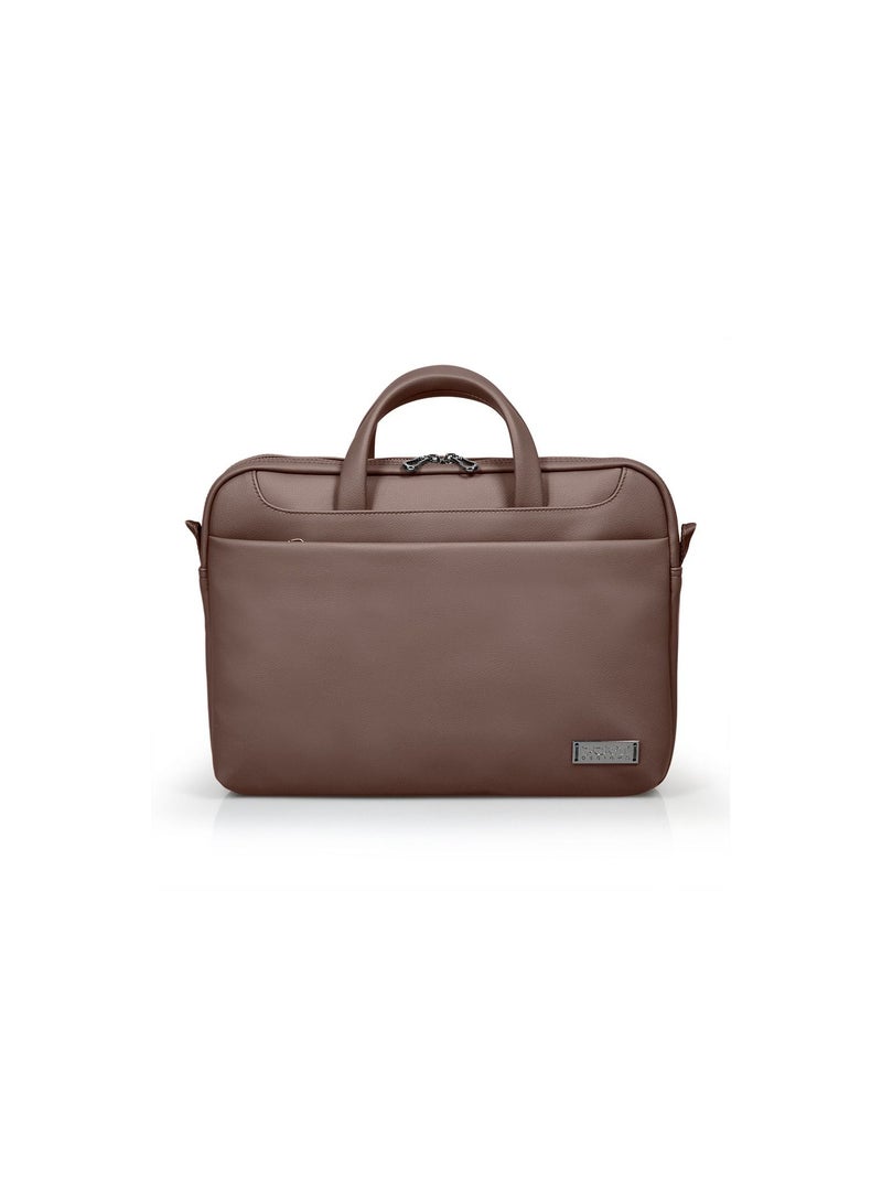 Port Designs ZURICH Toploading Laptop case 14/15.6 inch Brown