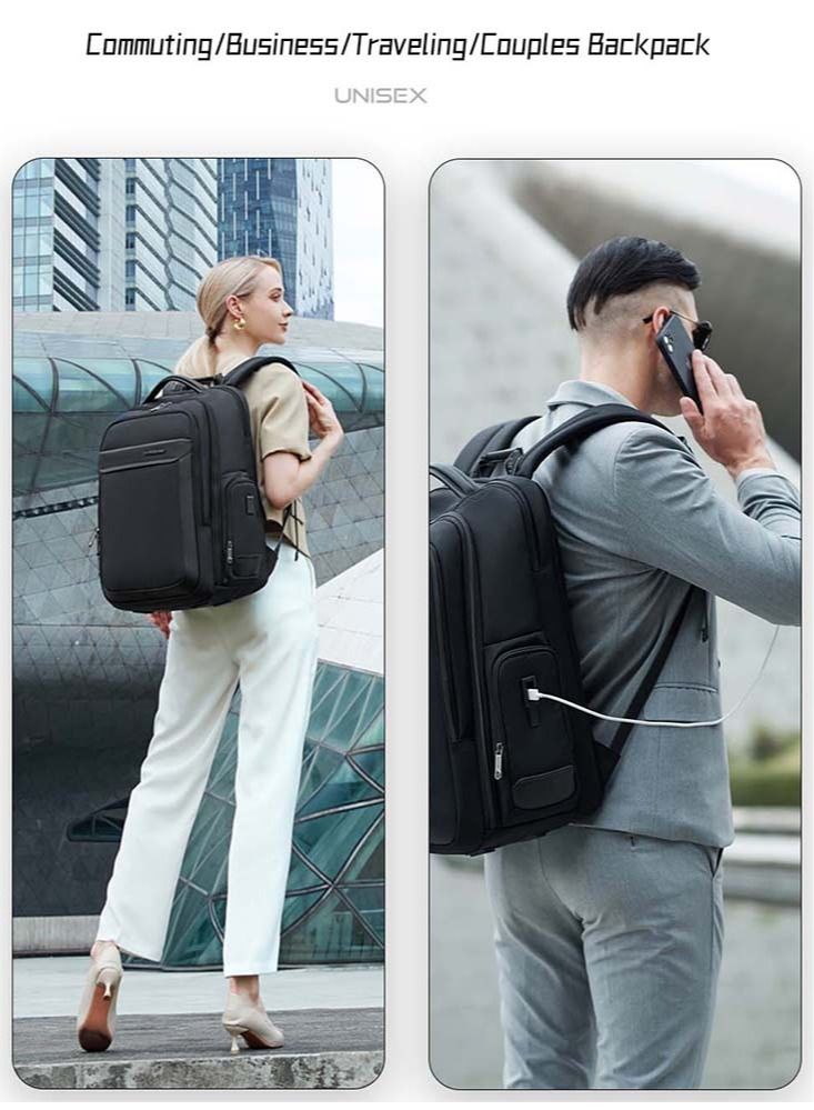 Business Travel Laptop Bag, Durable Backpack with Laptop Compartment, College School Computer Bag for Men