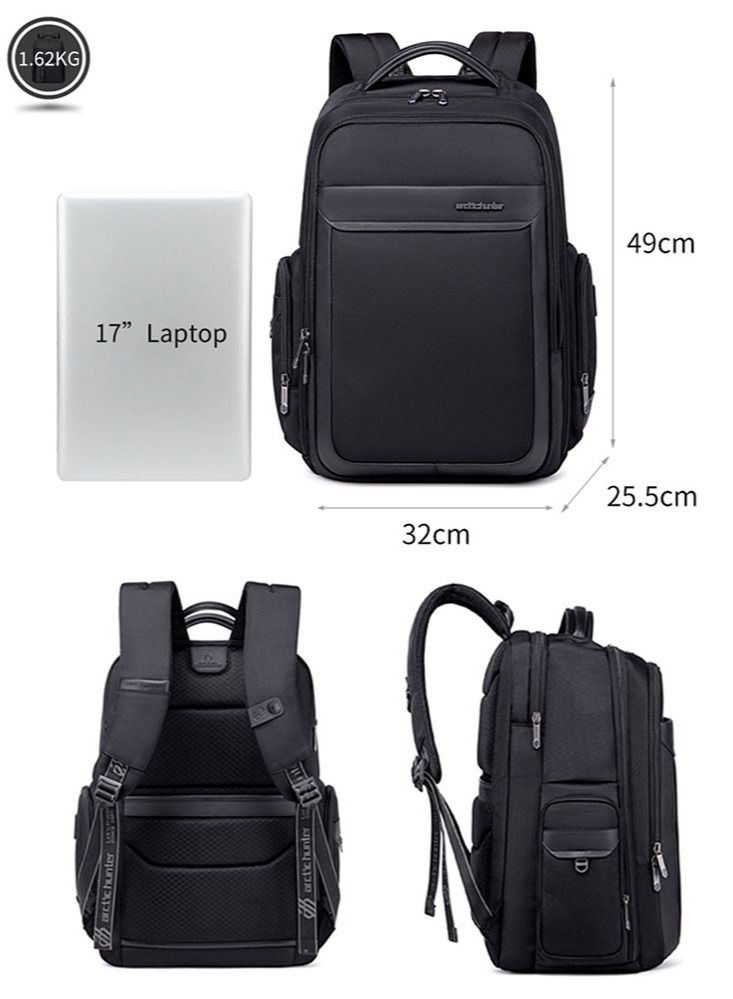 Business Travel Laptop Bag, Durable Backpack with Laptop Compartment, College School Computer Bag for Men