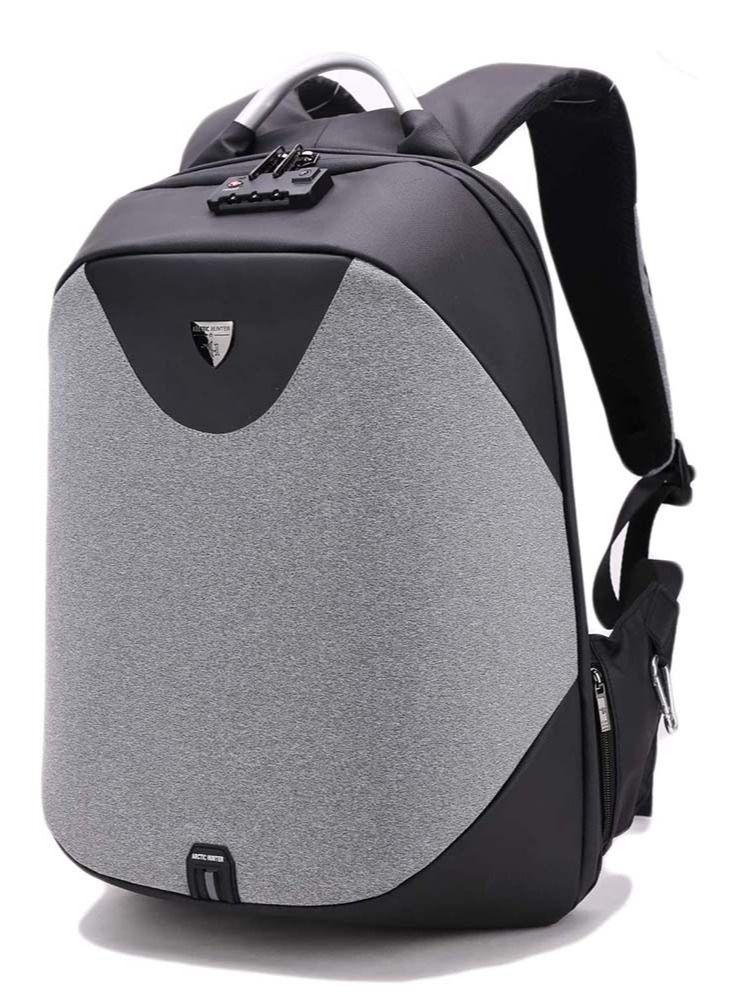 Classic Business Laptop Bag,Water Resistant Anti Theft School Backpack with USB Charging Port for Men