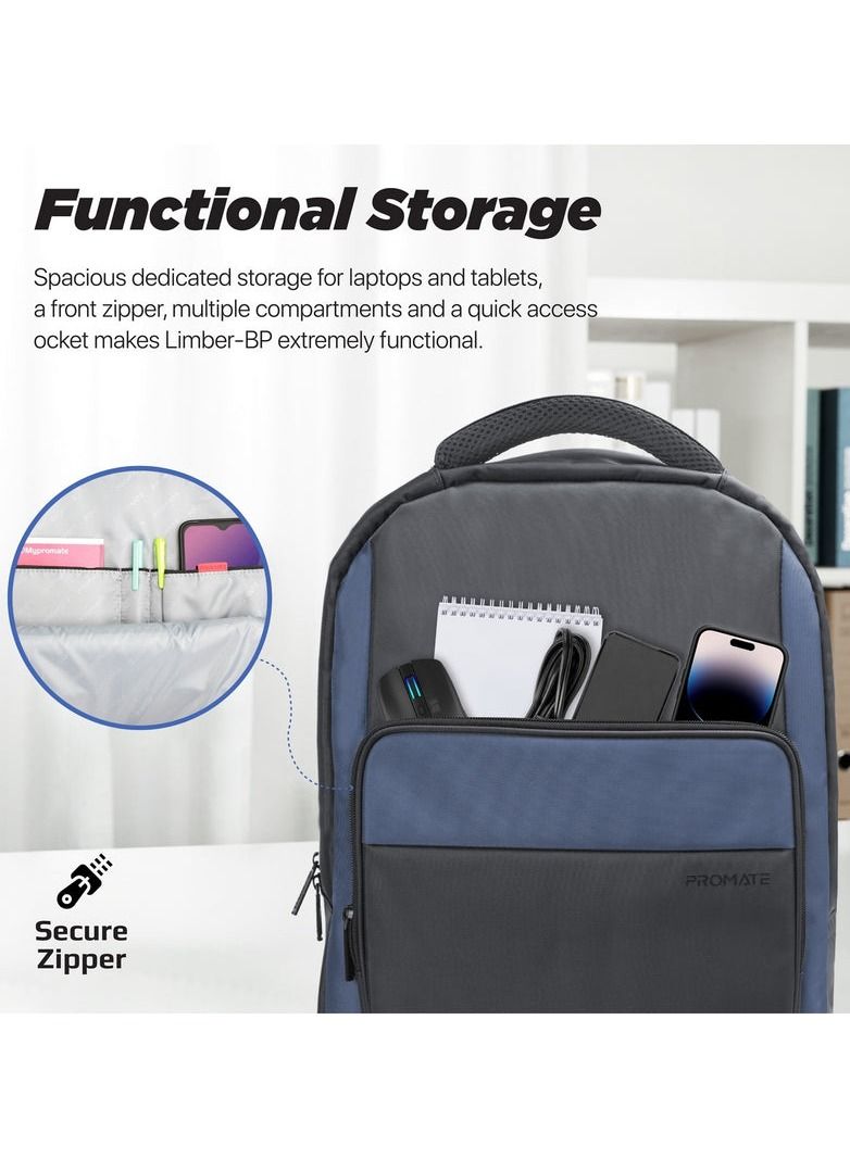 Large Capacity Backpack with Multiple Compartments for Laptops