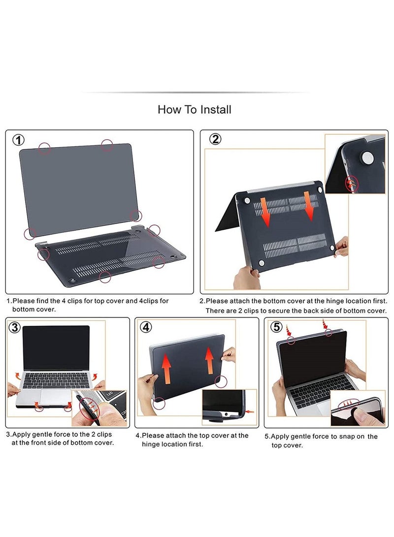 Hard Shell Case and Screen Protector Compatible with MacBook Pro 16-Inch Model: A2141 (MVVJ2xx/A, MVVK2xx/A, MVVL2xx/A, MVVM2xx/A) Retina Display with Touch Bar Touch ID, Mint Green