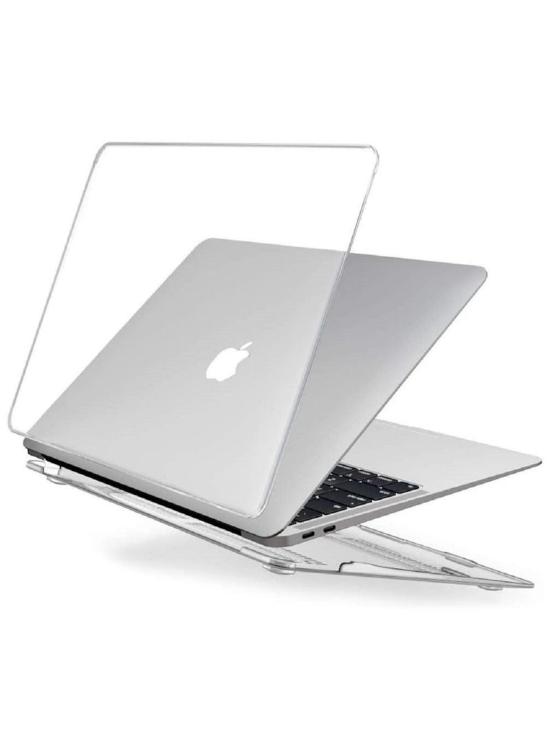 Protective Hard Shell Case Cover For MacBook Air 13 Inch With Retina Display and Touch ID Model A1932/A2179/A2337 M1 Released 2018/2019/2020 Clear