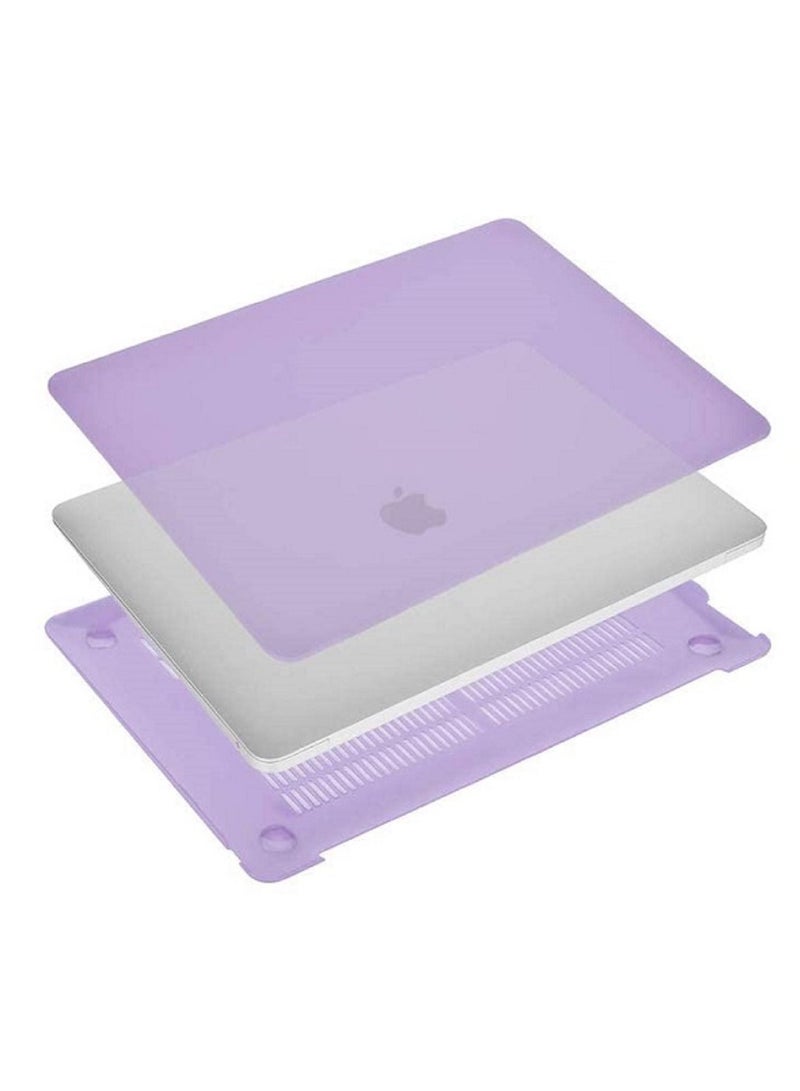 Protective Hard Shell Case Cover For MacBook Air 13 Inch With Retina Display and Touch ID Model A1932/A2179/A2337 M1 Released 2018/2019/2020 Purple