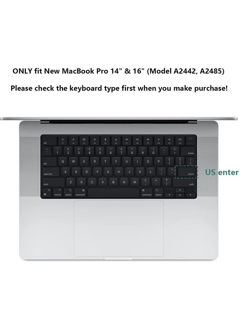 US Version Russian English Silicone Keyboard Cover Skin Compatible with 2022 MacBook Air 13.6