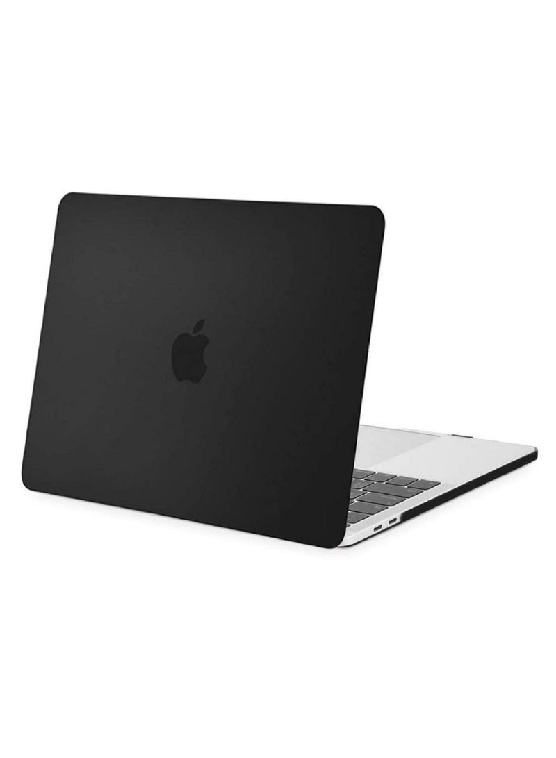 Hard Shell Case Cover Compatible with MacBook Pro 16-Inch Model A2141 with Touch Bar and Touch ID Release 2019 Black