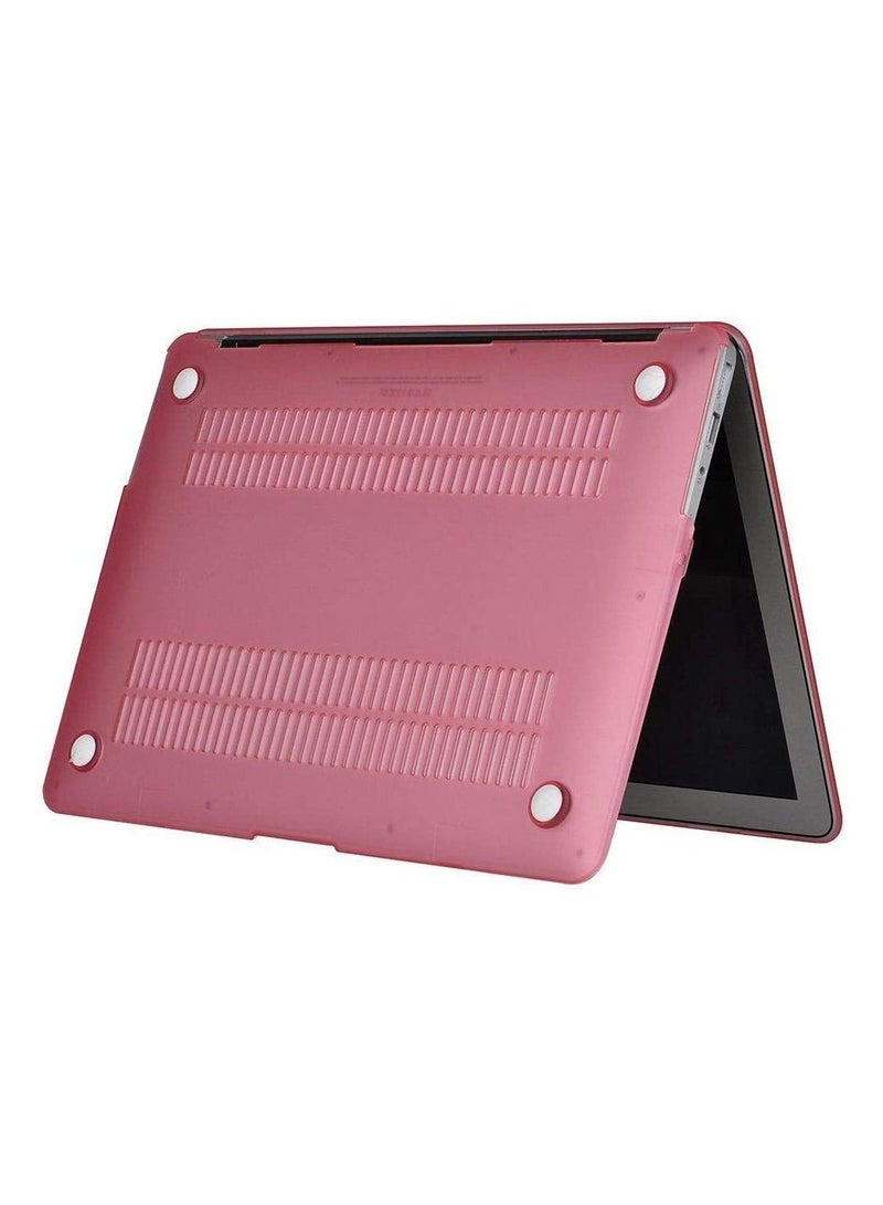 Plastic Hard Shell Case Cover Compatible with Older Version MacBook Air 13-Inch Models: A1369 & A1466, Release 2010 to 2017, Pink