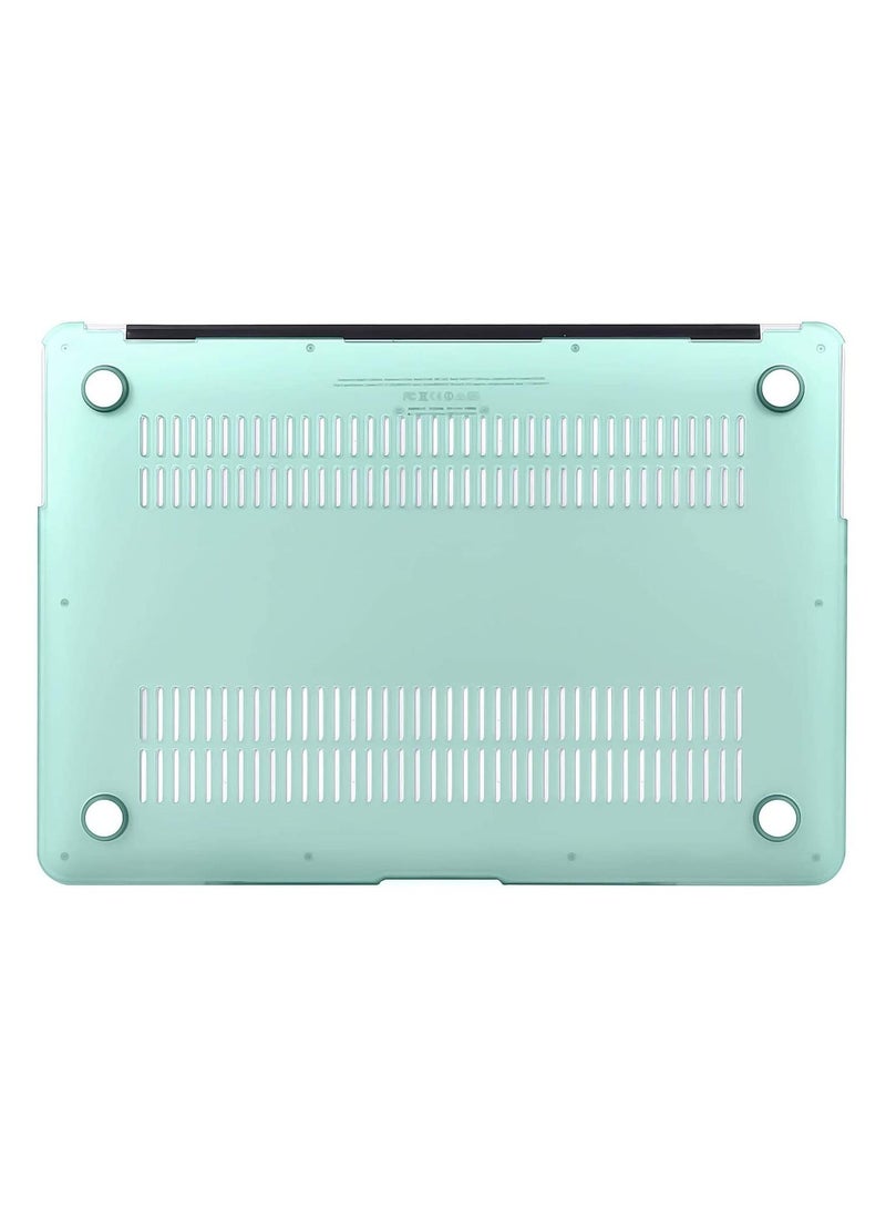 Plastic Hard Shell Case Cover Compatible with Older Version MacBook Air 13-Inch Models: A1369 & A1466, Release 2010 to 2017, Mint Green