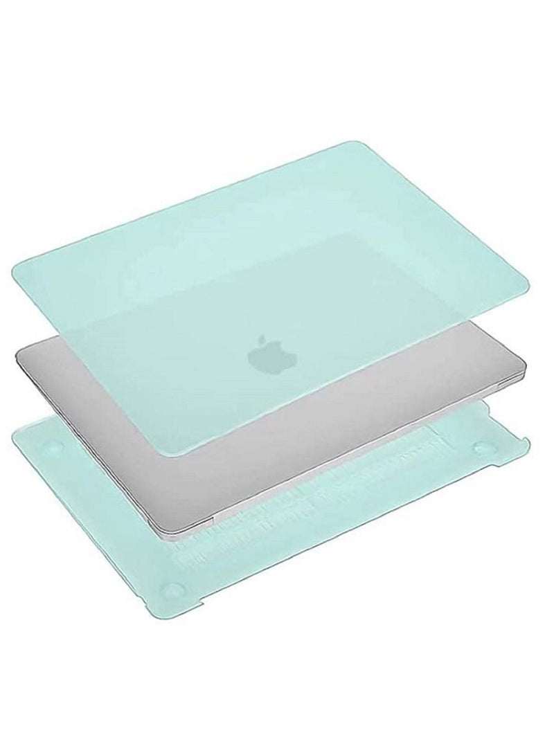 Protective Hard Shell Case Cover For MacBook Air 13 Inch With Retina Display and Touch ID Model A1932/A2179/A2337 M1 Released 2018/2019/2020 Mint Green