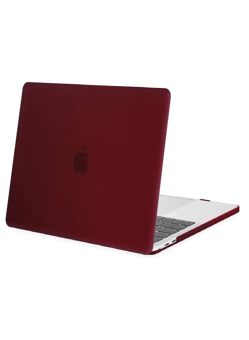 Hard Shell Protective Case Cover Compatible with MacBook Pro 16-Inch Model: A2141 (MVVJ2xx/A, MVVK2xx/A, MVVL2xx/A, MVVM2xx/A) Retina Display with Touch Bar Touch ID, Wine Red