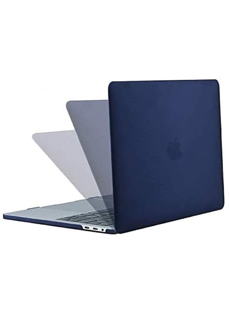 Hard Shell Protective Case Cover Compatible with MacBook Pro 16-Inch Model: A2141 (MVVJ2xx/A, MVVK2xx/A, MVVL2xx/A, MVVM2xx/A) Retina Display with Touch Bar Touch ID, Navy Blue