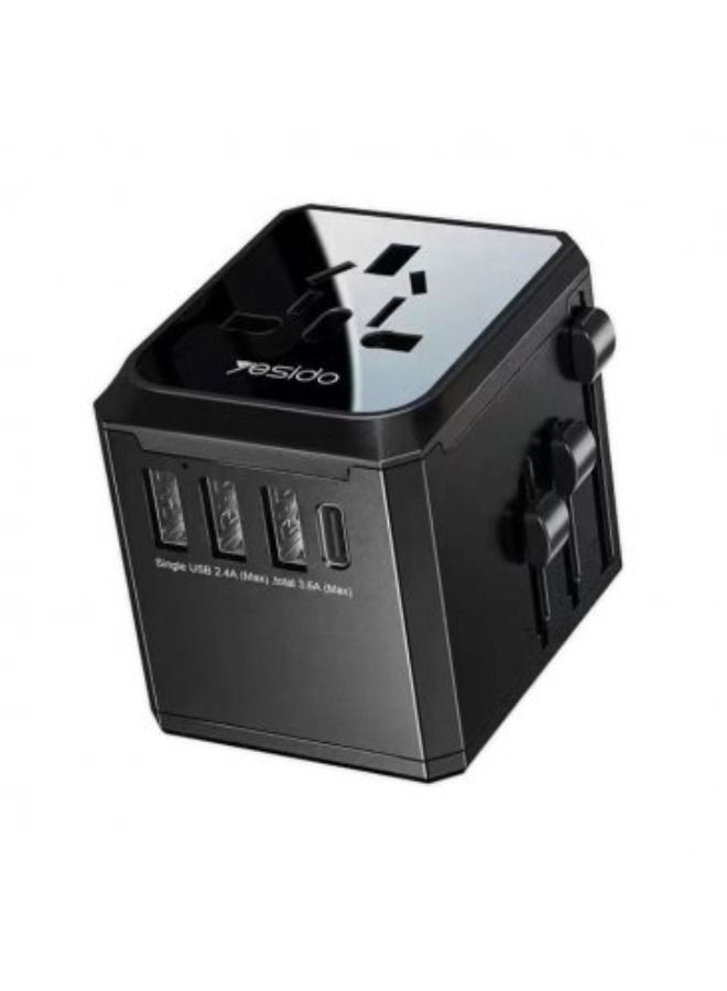 Universal adapter worldwide charger for UK/EU/US/AUS plug
