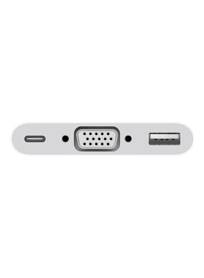 USB-C Thunderbolt To VGA Multiport Adapter For iPad, MacBook, iMac White