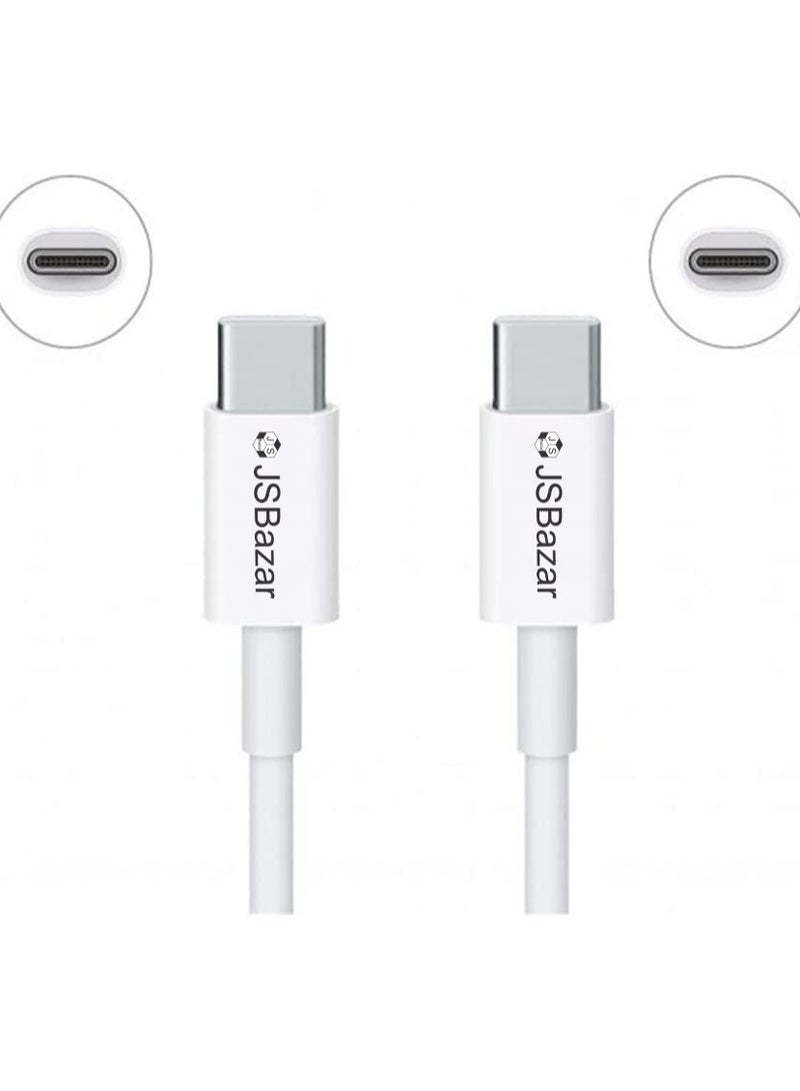 USB Type-C to Type-C Data & Charging Cable - USB C-C Fast Charger Cord for MacBook Pro 16 15 14 13 inch for MacBook Air MacBook 12