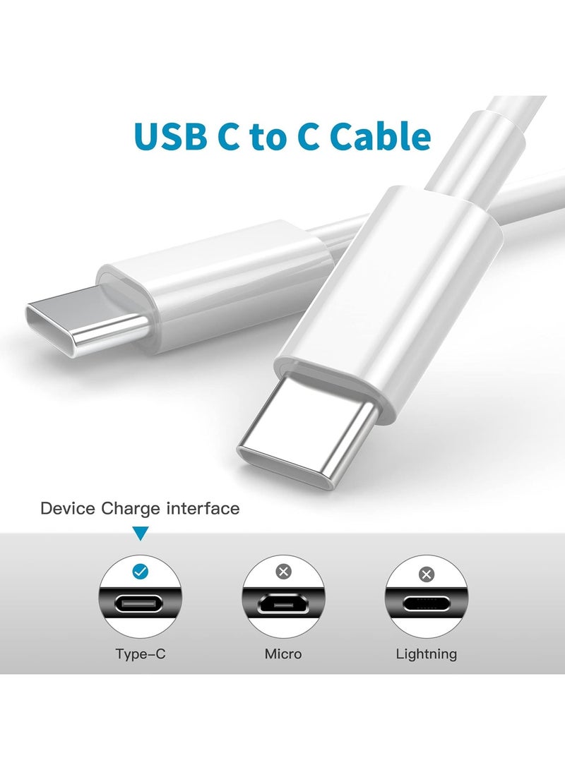 USB Type-C to Type-C Data & Charging Cable - USB C-C Fast Charger Cord for MacBook Pro 16 15 14 13 inch for MacBook Air MacBook 12