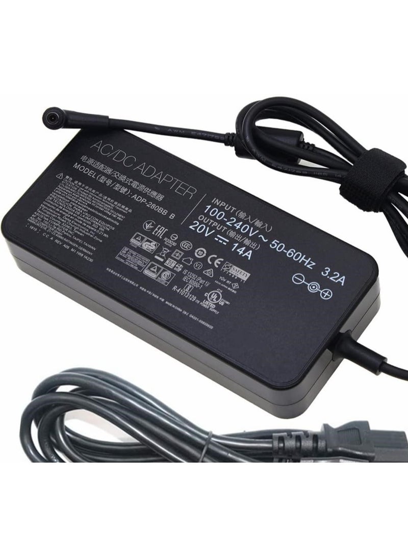 280W 20V 14A Charger for ASUS PG35V G703GI GX701 ROG G703GX ADP 280BB B