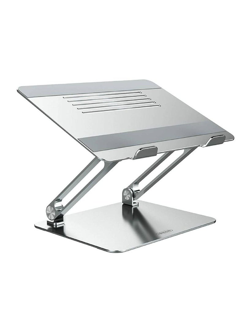 Nillkin Laptop Riser Stand with Antiskid Silicone and Protective Hooks, Adjustable Aluminum Desktop Holder for MacBook, Surface and Other 11-17 Inch Notebook