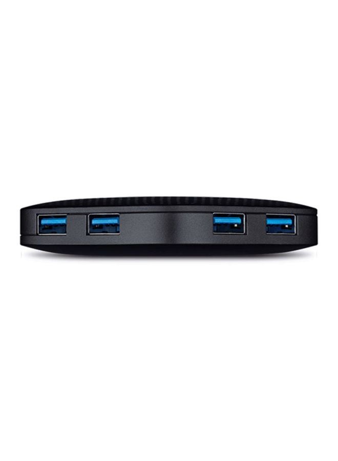 4-Ports USB Hub Black