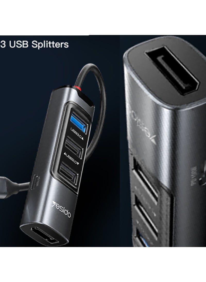 5 in 1 Type-C Multifunction, Docking Station, HUB Adapter