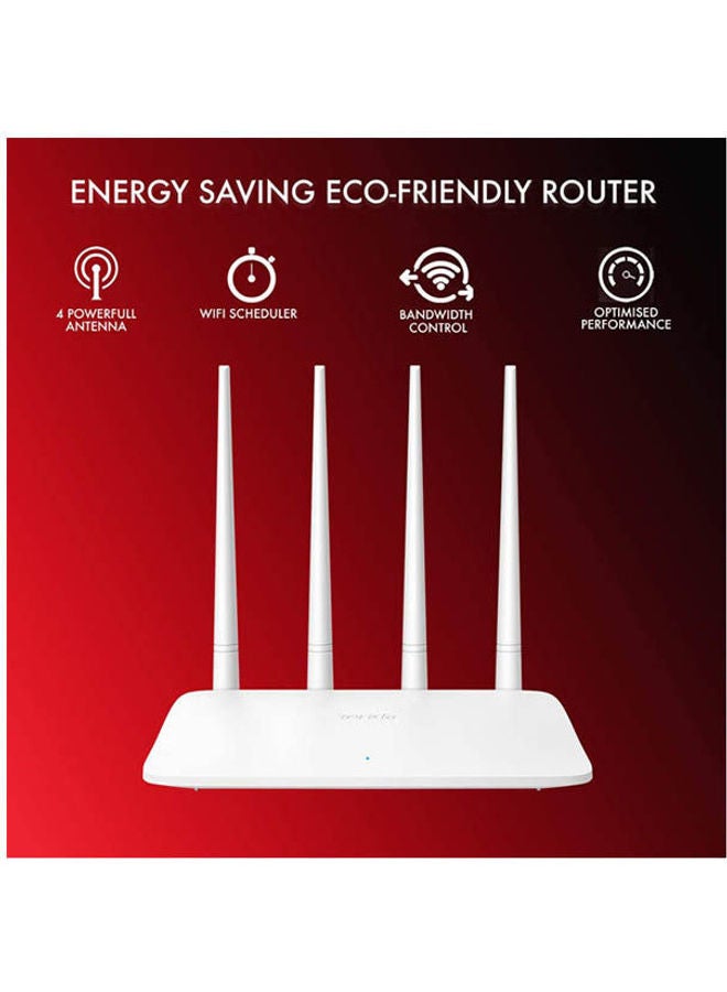 Wireless Router with 4 Antenna White