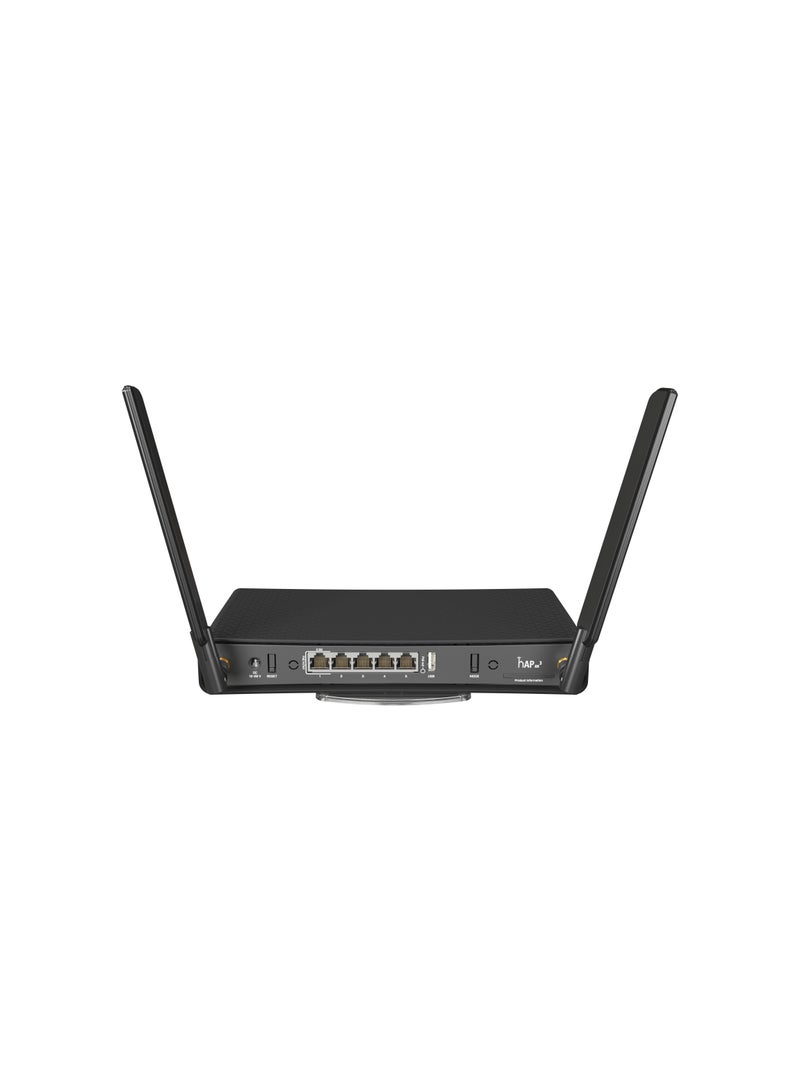 hAP Ax3 Gen 6 Wireless, 2.5 Gigabit Ethernet, PoE, WPA3 Router Black