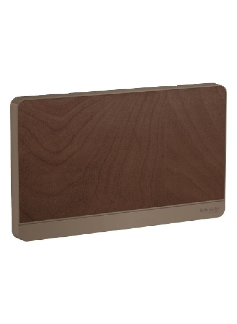 Schneider Electric AvatarOn, 2G Blank Plate, Wood (Model Number-E8330TX_WD)
