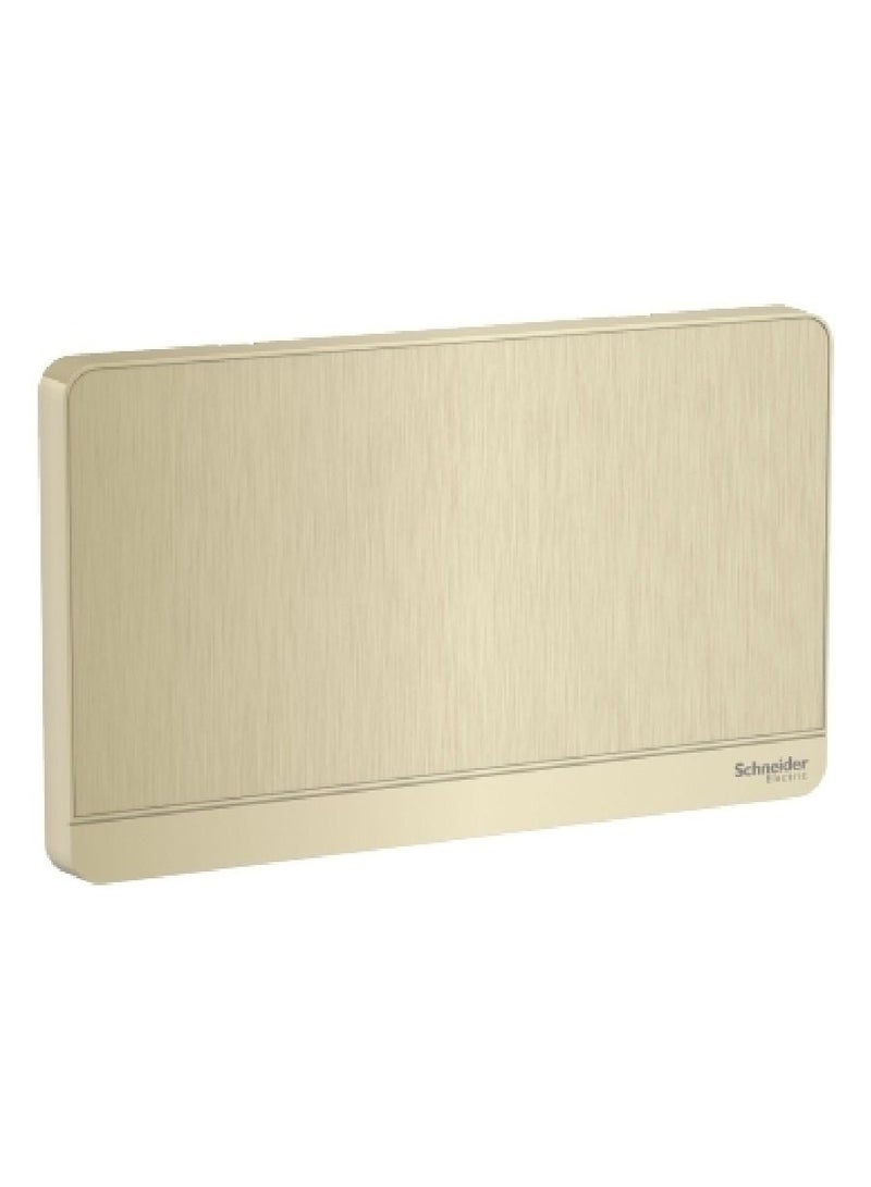 Schneider Electric AvatarOn, 2G Blank Plate, Metal Gold Hairline (Model Number -E8330TX_GH)