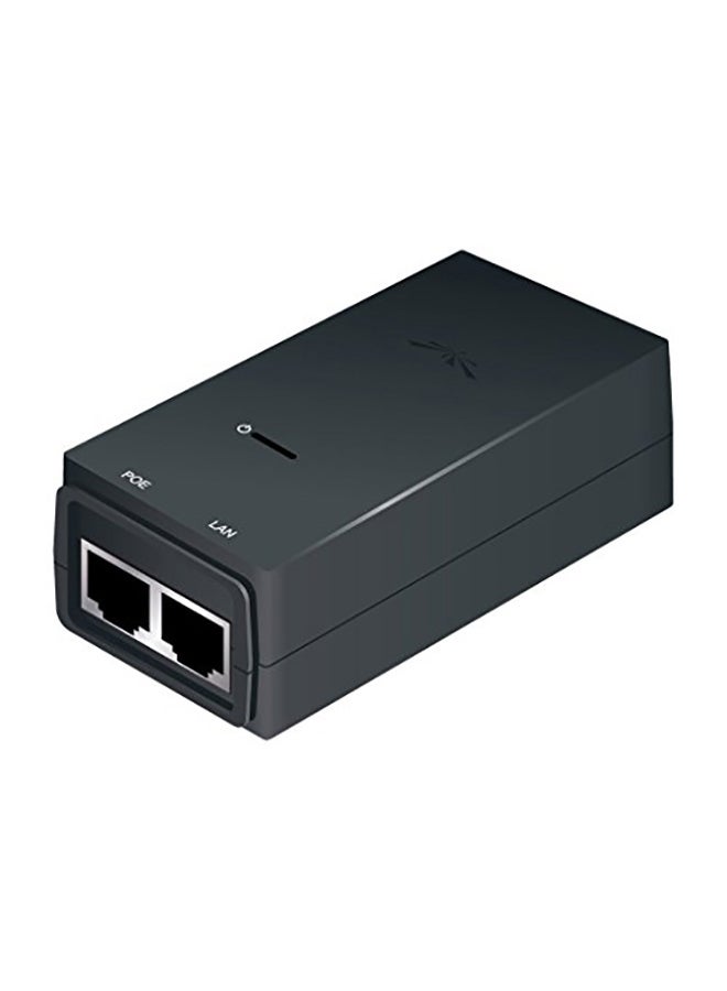 24-Volt Dc 12W Poe Adapter, Max Surge Discharge 1500A Power - Protects Against ESD Events - Compatible with airGateway, (POE-24-12W) Black