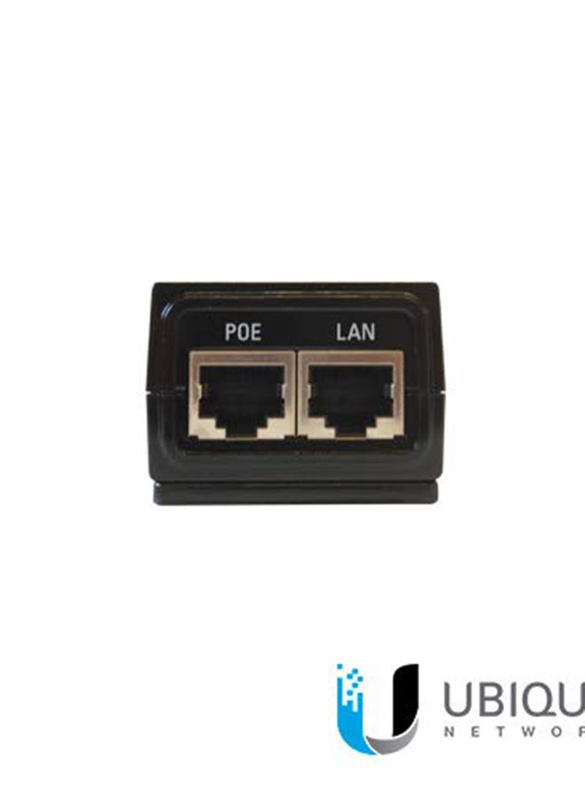 24-Volt Dc 12W Poe Adapter, Max Surge Discharge 1500A Power - Protects Against ESD Events - Compatible with airGateway, (POE-24-12W) Black