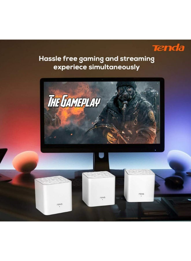 MW3 AC1200 Whole Home Mesh WiFi System (3-Pack) White