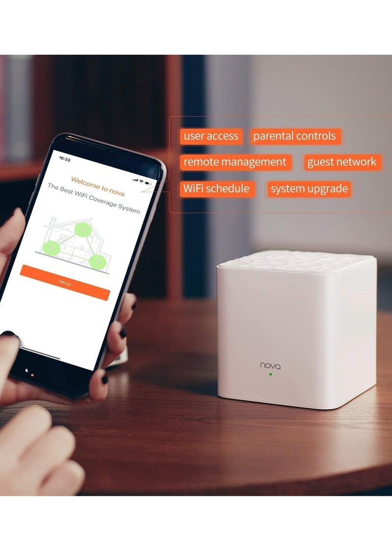 MW3 AC1200 Whole Home Mesh WiFi System (3-Pack) White