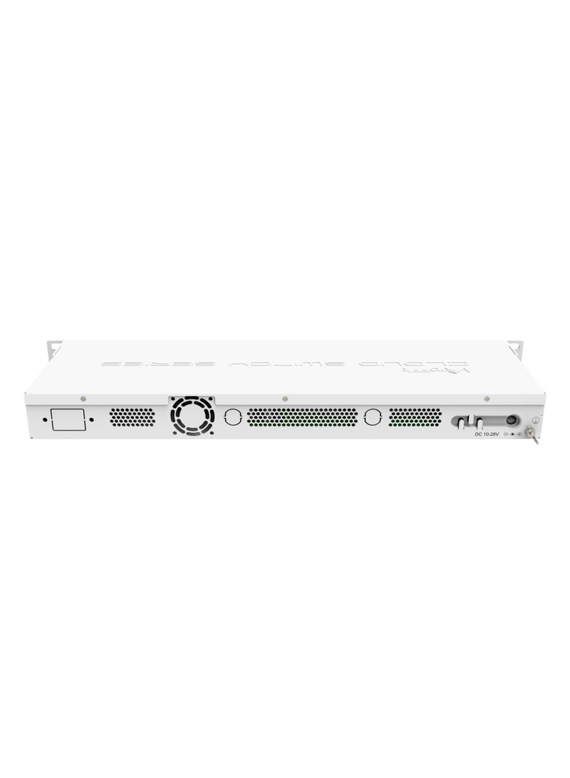 Cloud Router Switch With RouterOS L5, 1U Rackmount Enclosure (CRS326-24G-2S+RM) White