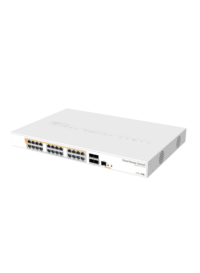 CRS328-24P-4S+RM With RouterOS L5 1U Rackmount Enclosure White