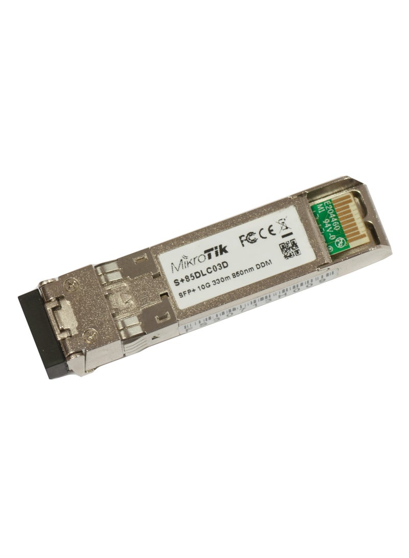 SFP Module 10G Multi Mode 300m 850nm S+85DLC03D Silver