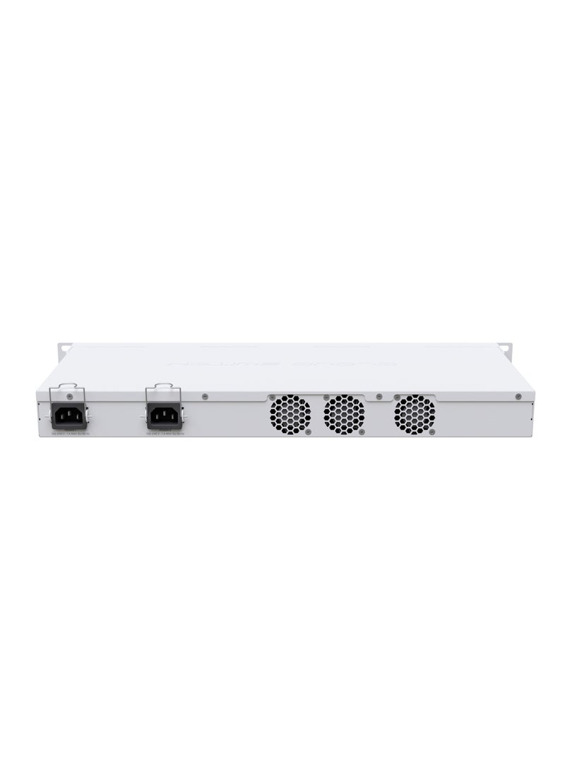 Cloud Router Switch 326-24S+2Q+RM With RouterOS L5 1U Rackmount Enclosure CRS326-24S+2Q+RM white