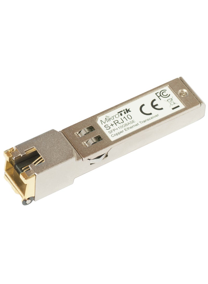 RJ45 SFP+ 10 100 1000M 2.5G 5G 10G Copper Module S+RJ10 Silver