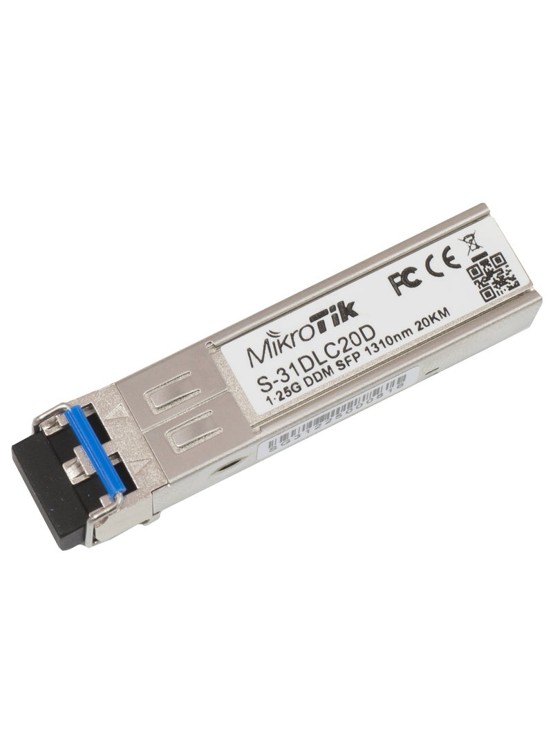 SFP Module 1.25G SM 20 Km 1310nm S-31DLC20D Silver
