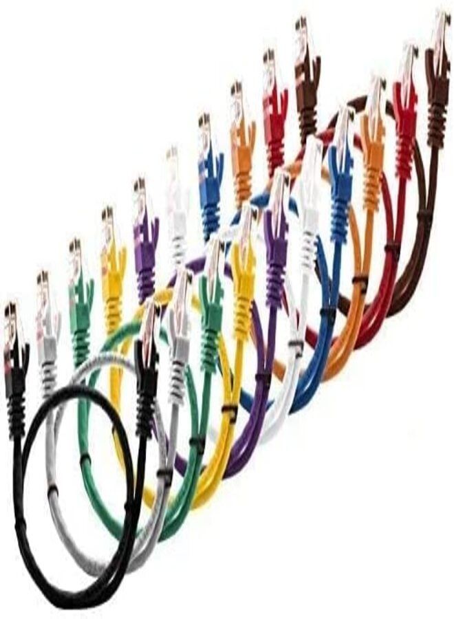 DKURVE® Multi color cable 10 pack  Cat6 UTP cables   (1M)