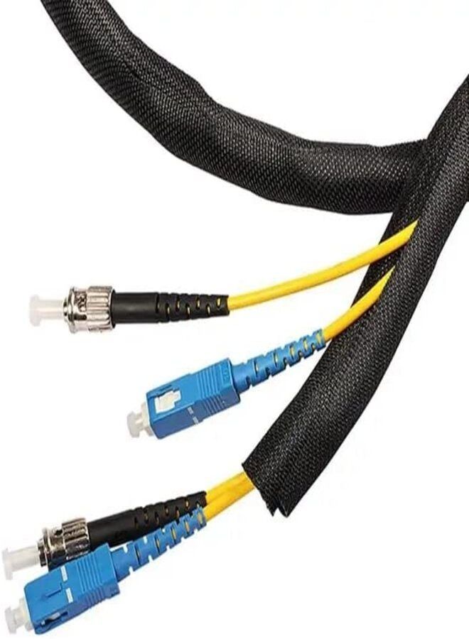 DKURVE® Cable Sleeve Tubing Cord Sock Braided PET Cable Sleeve, Wire Sleeve Management System 5M