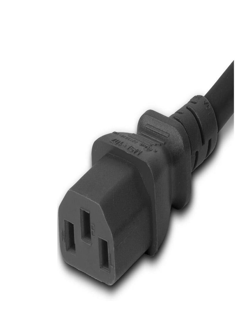 DKURVE® C20 to C13 Extension Heavy Duty Power Cable Black 1.5MM, Length 3Meter